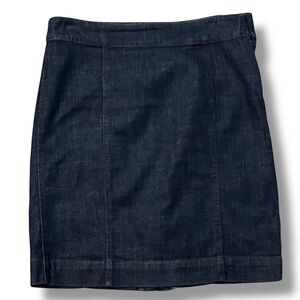 Eileen Fisher Denim Pencil Skirt Blue Stretch Small